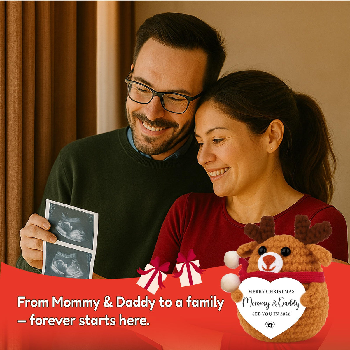 Skyists Babys First Christmas Ornament 2025 Pregnancy Gifts for Parents Husband