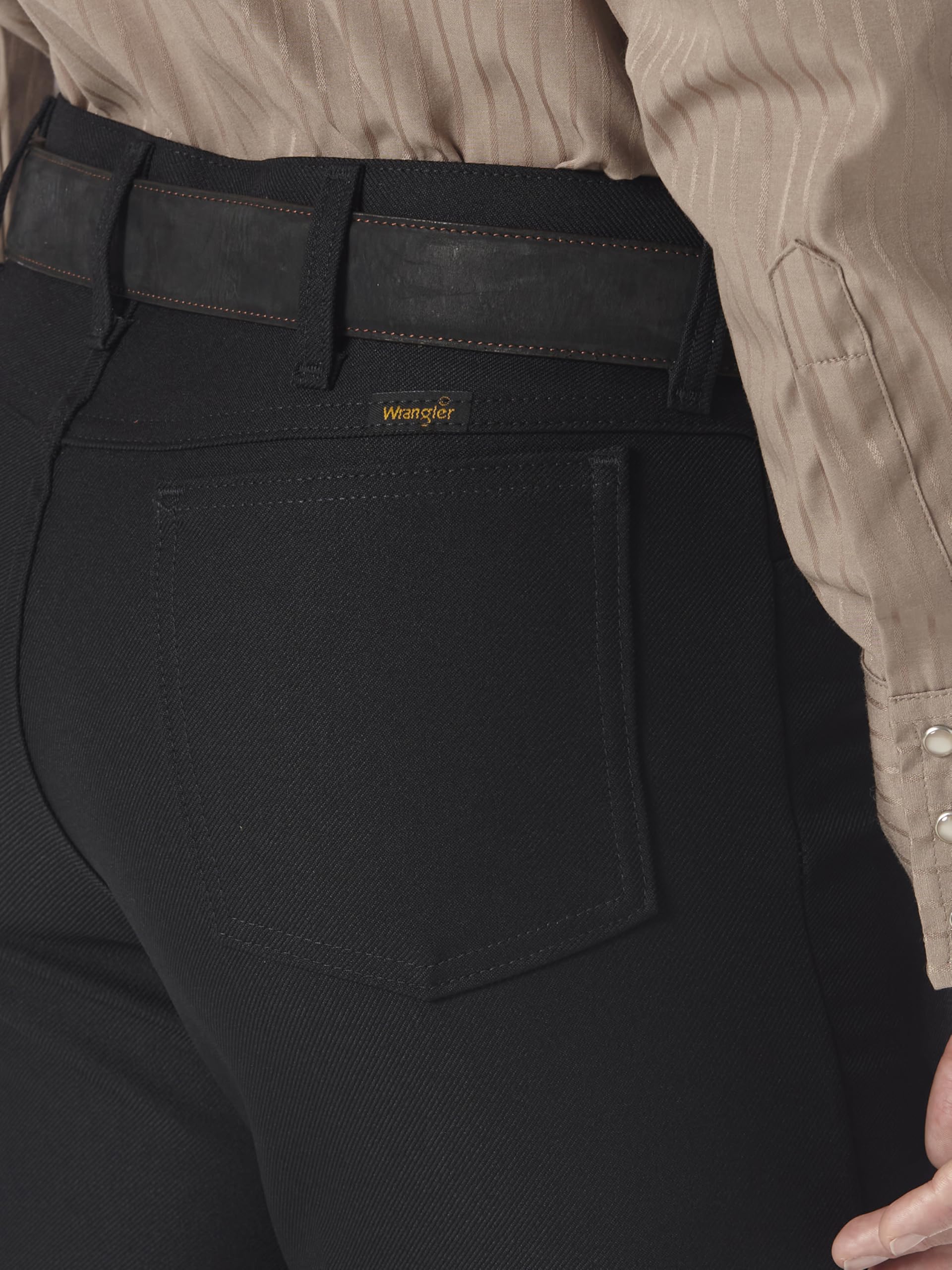 Wrangler Men's Wrancher Dress Jean Black Size 48W x 32L