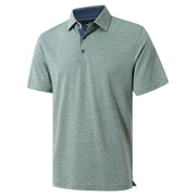 VEBOON Men Polo Shirt Short Sleeve Performance Business Casual Frost Green Large