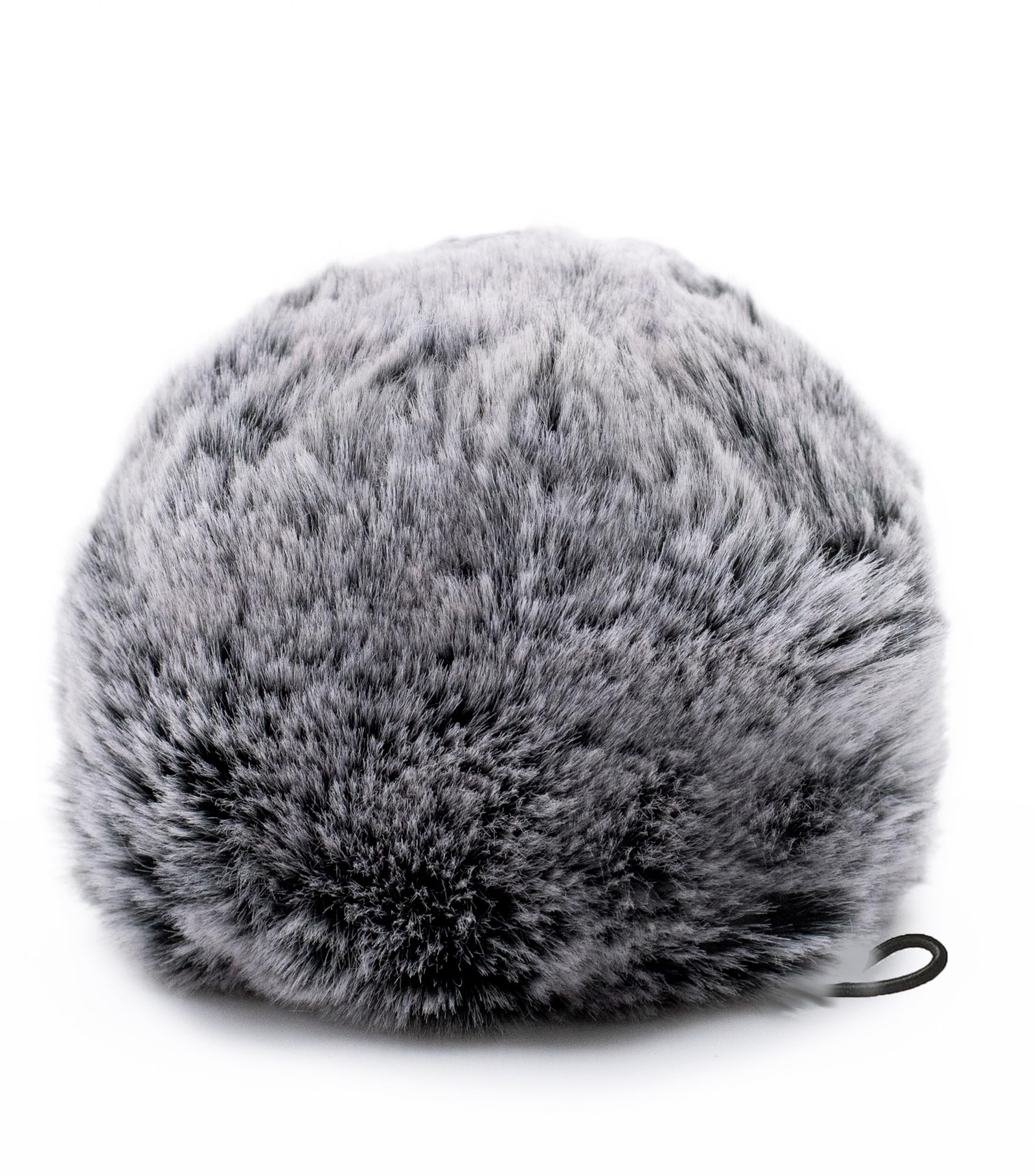 upvolcora Pop Filter for Blue Yeti Mic Furry Windscreen Microphone Cover Black