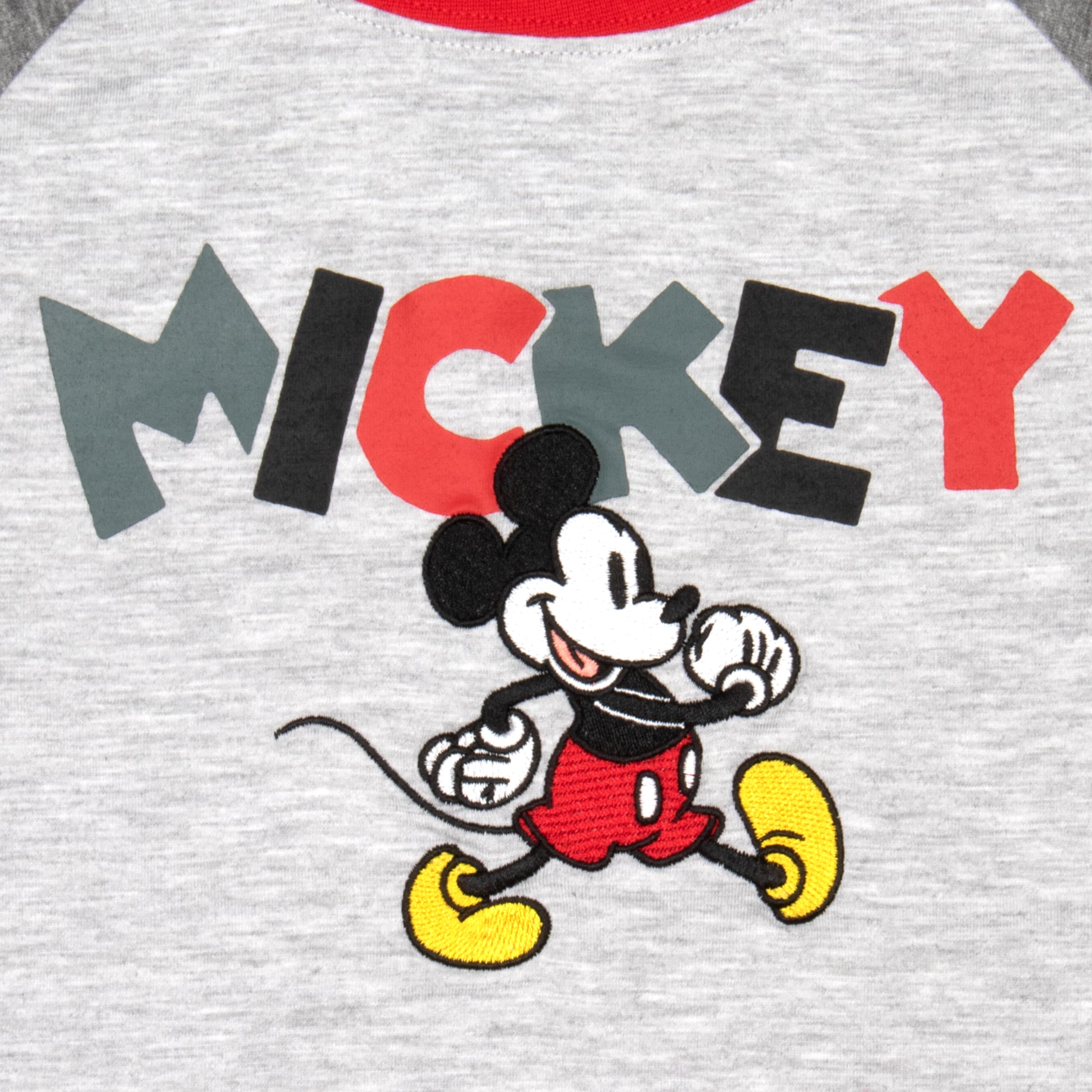 Disney Mickey Mouse Boys 2 Pack T Shirt Short Sleeve Kids Size 4 Blue Grey