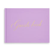 &And Per Se Purple Wedding Guest Book Hardcover Memory Keepsake Album