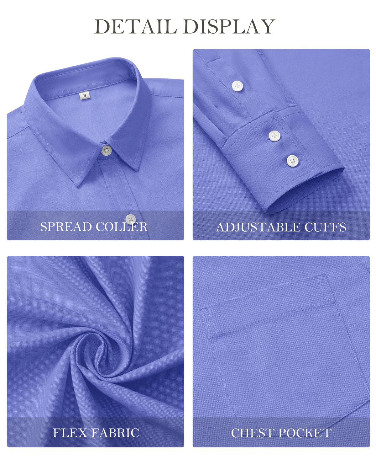 Glecivy Women's Cotton Oxford Button-Down Shirt, Large