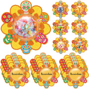 Yexiya 24 Día de los Muertos Candy Boxes Skull Marigold Party Favor Decor