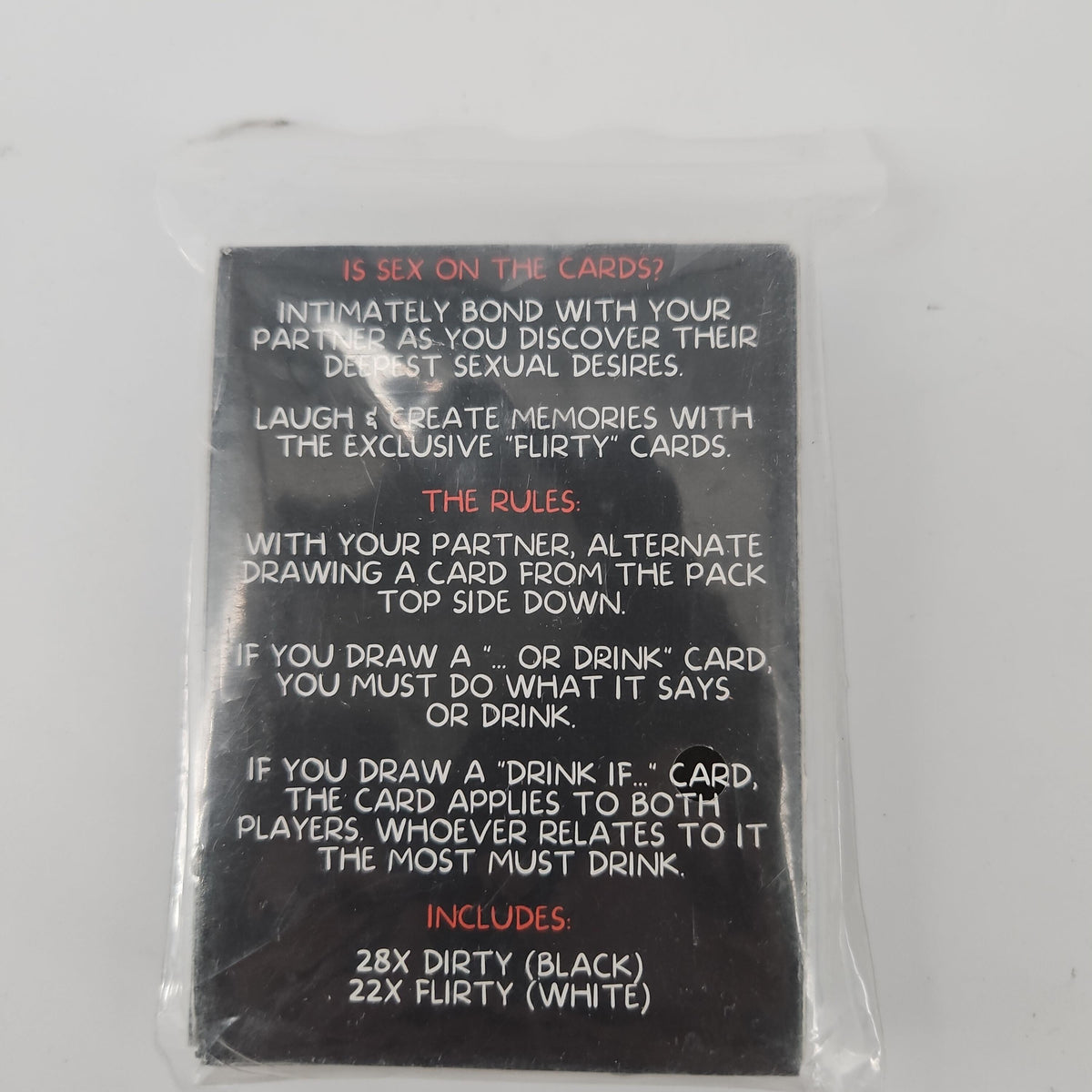 Drunk Desires Couples Drinking Game, 28X Dirty / 22X Flirty Cards
