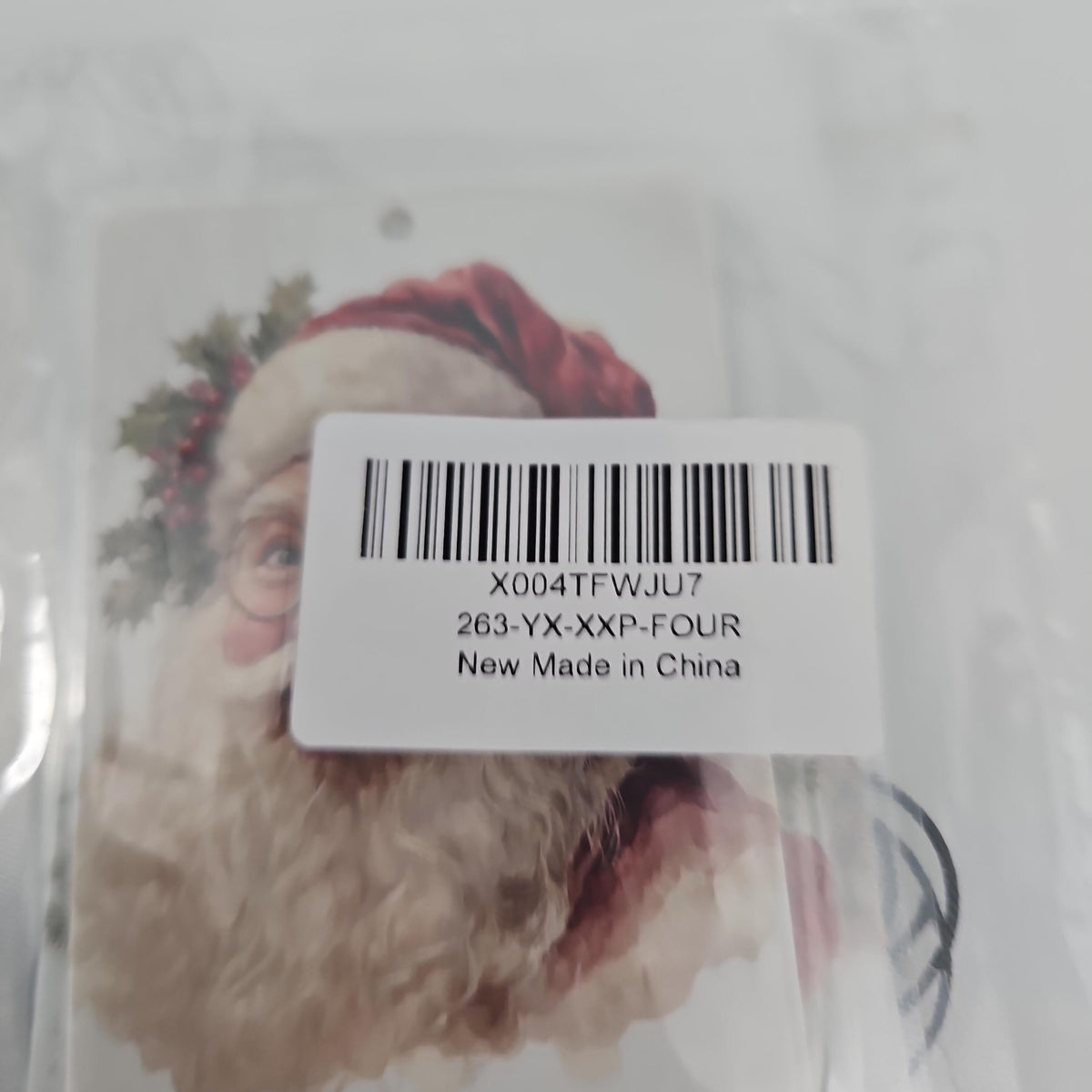 KBRCT Santa Claus Hanging Paper Air Fresheners, 4 Pieces