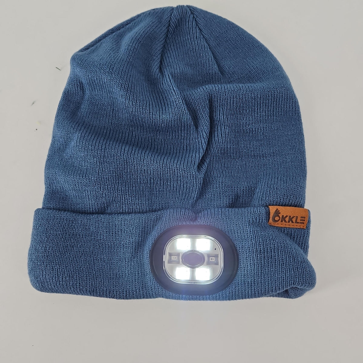 [Like New] OKKLE LED Beanie Hat with Rechargeable Headlamp, MZSHLED-04-06