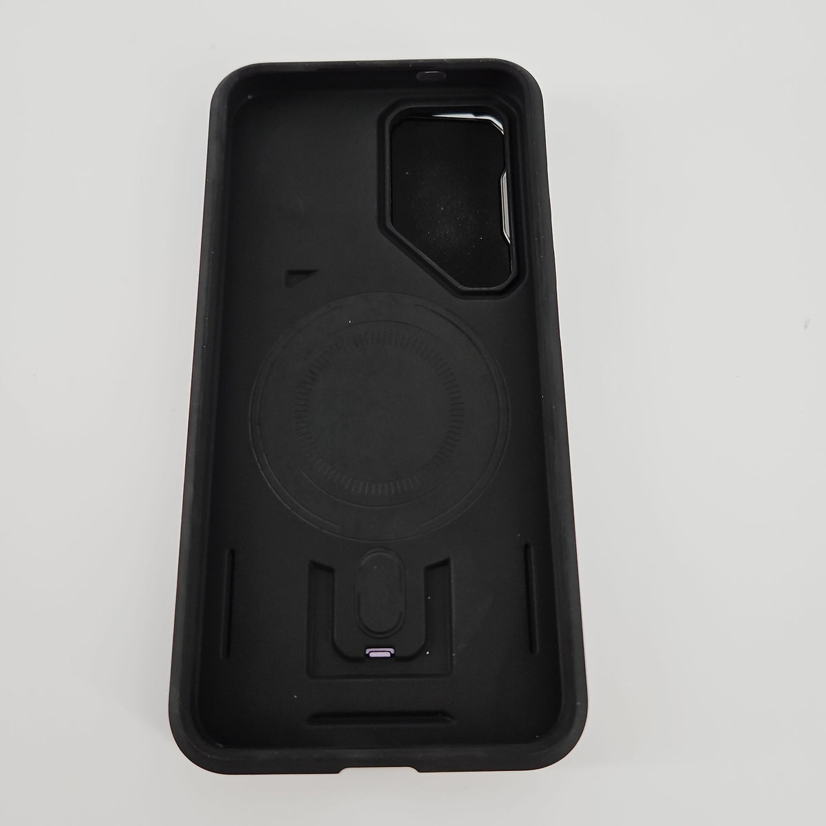 EMMPITU Samsung Galaxy S25 Case with Camera Cover Kickstand and MagSafe, Purple