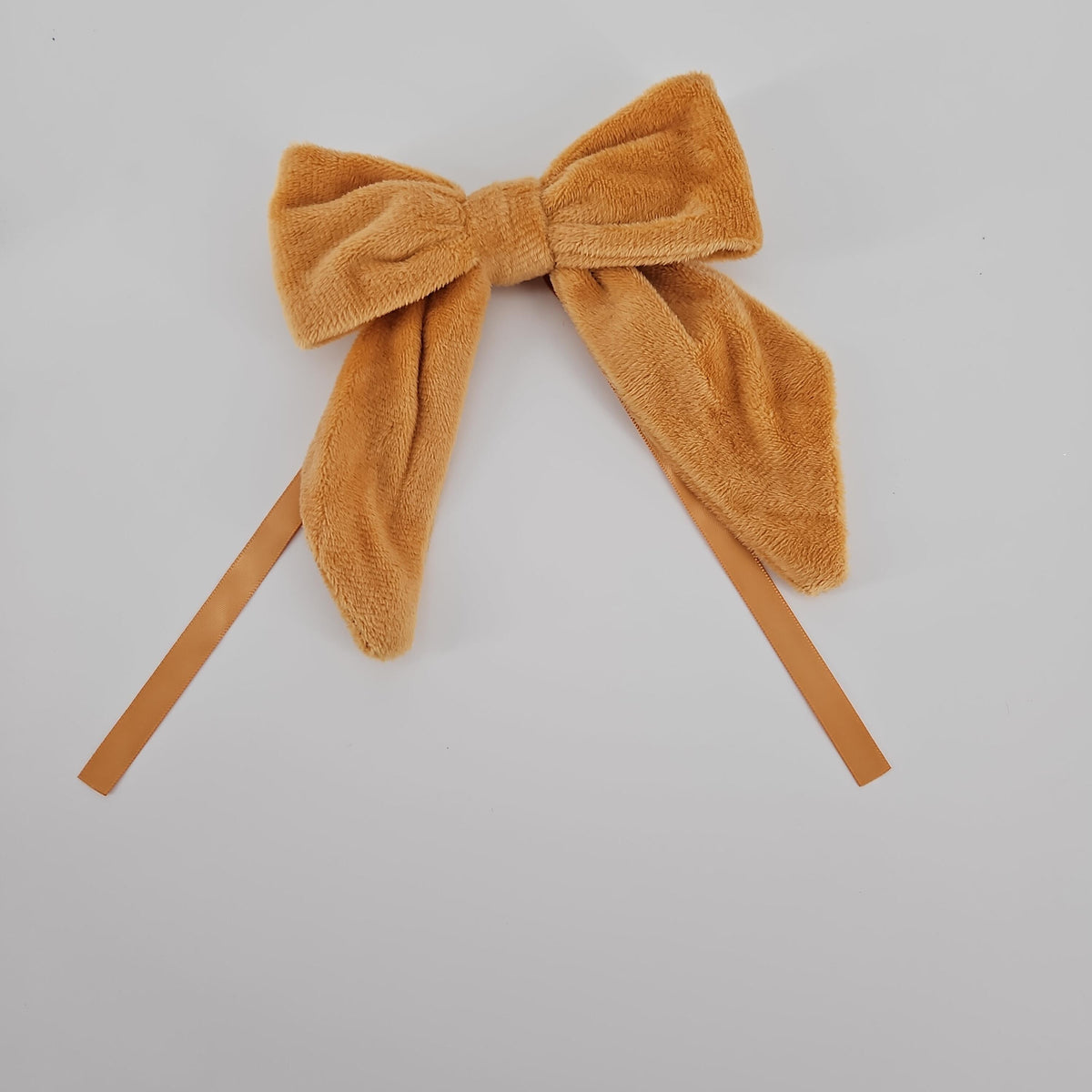 AIMUDI Khaki Velvet Ribbon Bows, 5 × 6 in, 12-Piece Set