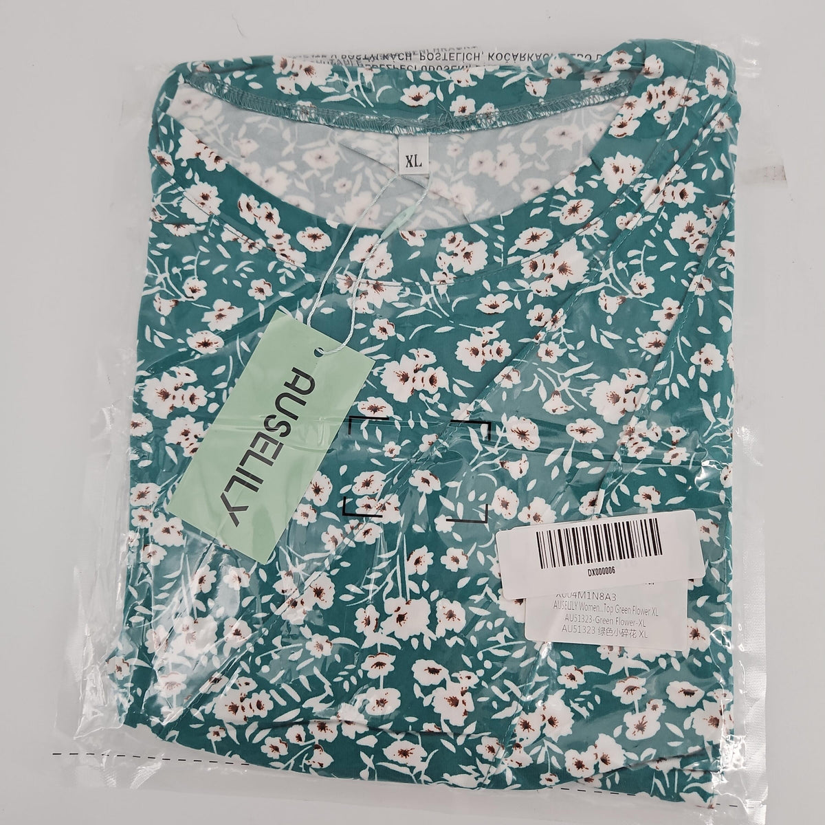 AUSELILY Women's Floral Top, XL (AU51323)