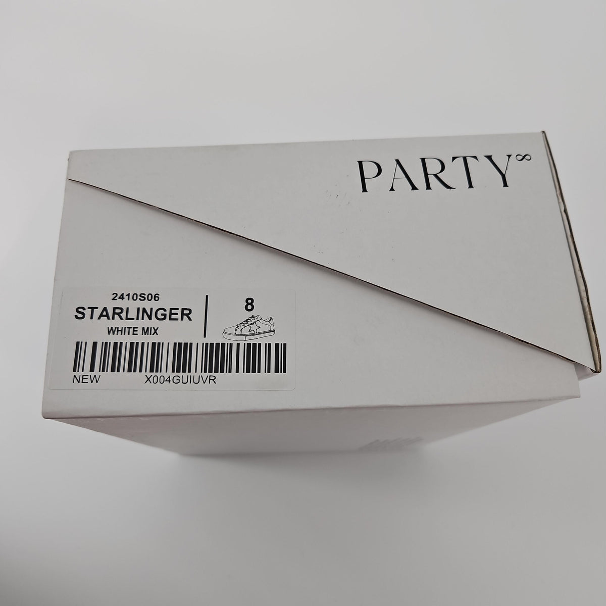 PARTY Starlinger Women's Star Sneakers, Low-Top Lace-Up, Size 8