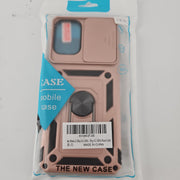 Rose Gold Phone Case for Moto G Play 5G 2024 with 360° Ring Stand