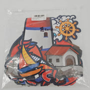 106-Piece Nautical Classroom Decor Bulletin Board Set