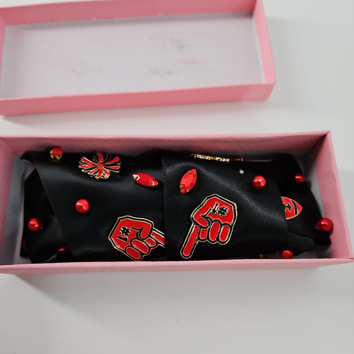 Vokone Game Day Hair Bow Clip, Number 1, Black