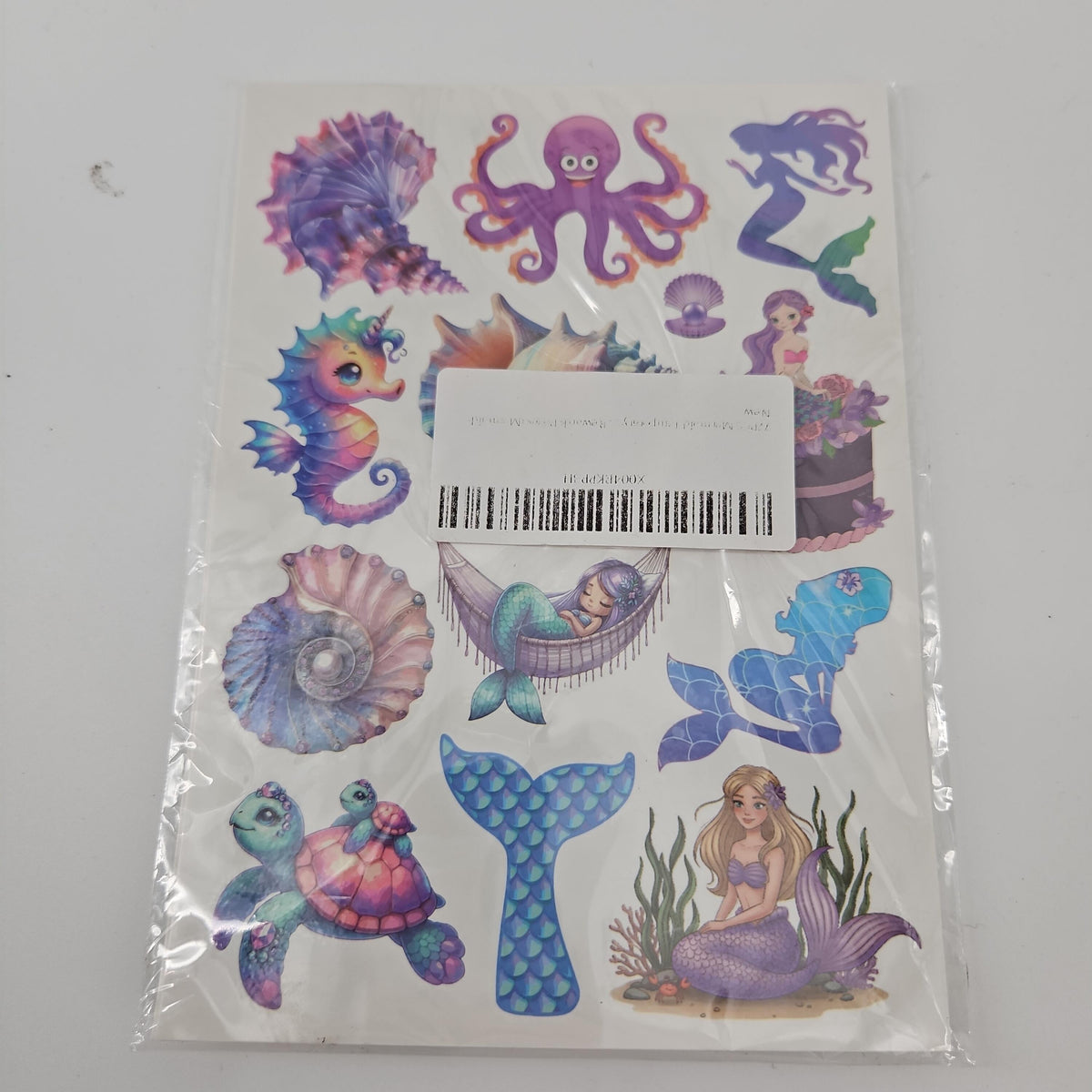 Mermaid and Ocean Life Sticker Sheet