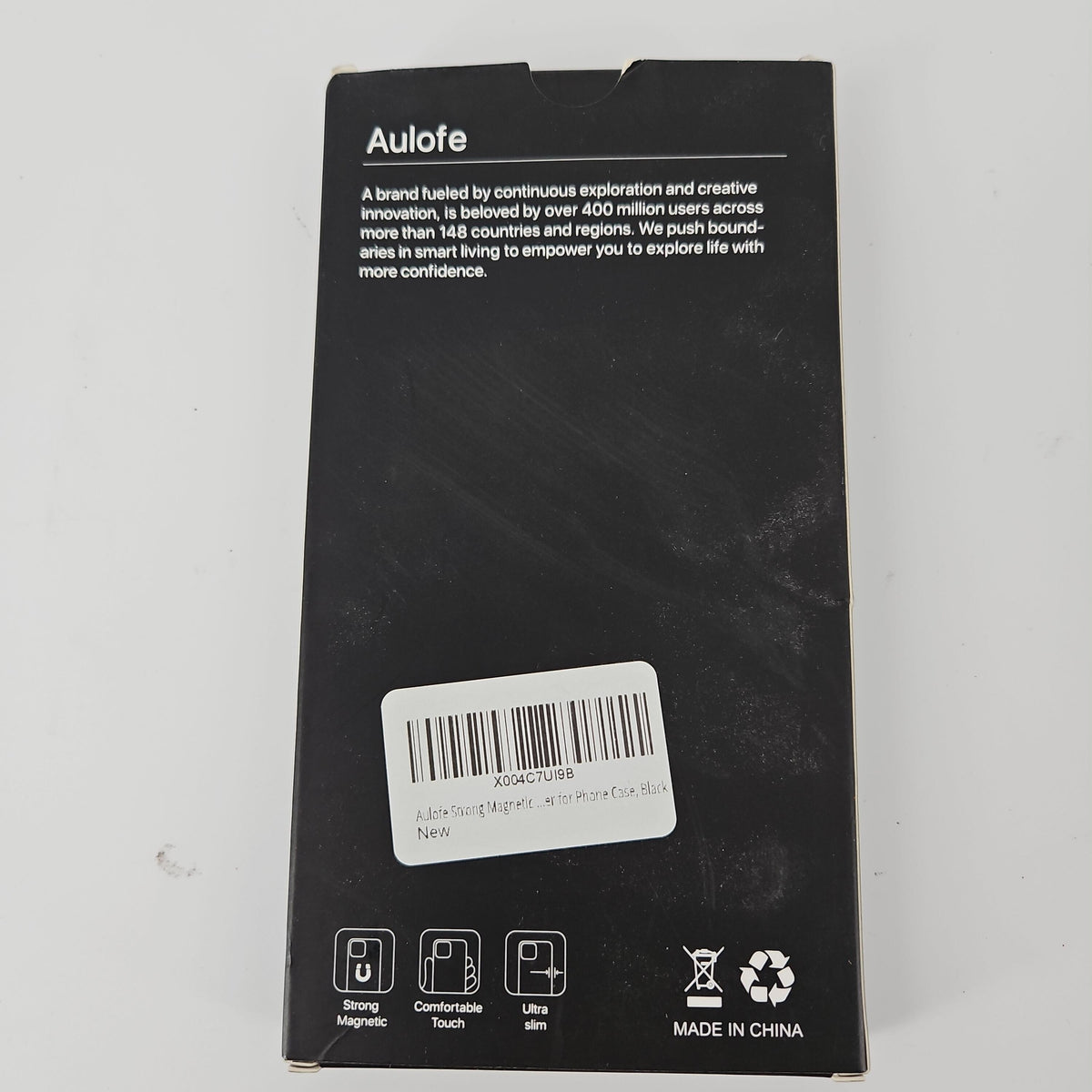 [Like New] Aulofe Magnetic Phone Case for 16 Pro Max (6.9 in), Black