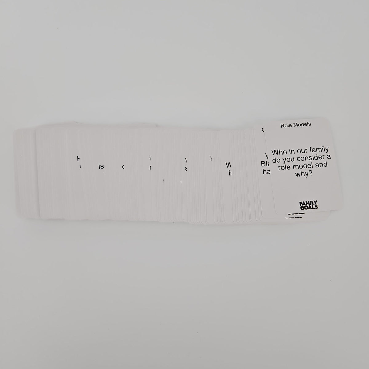 Family Goals Conversation Starter Card Game
