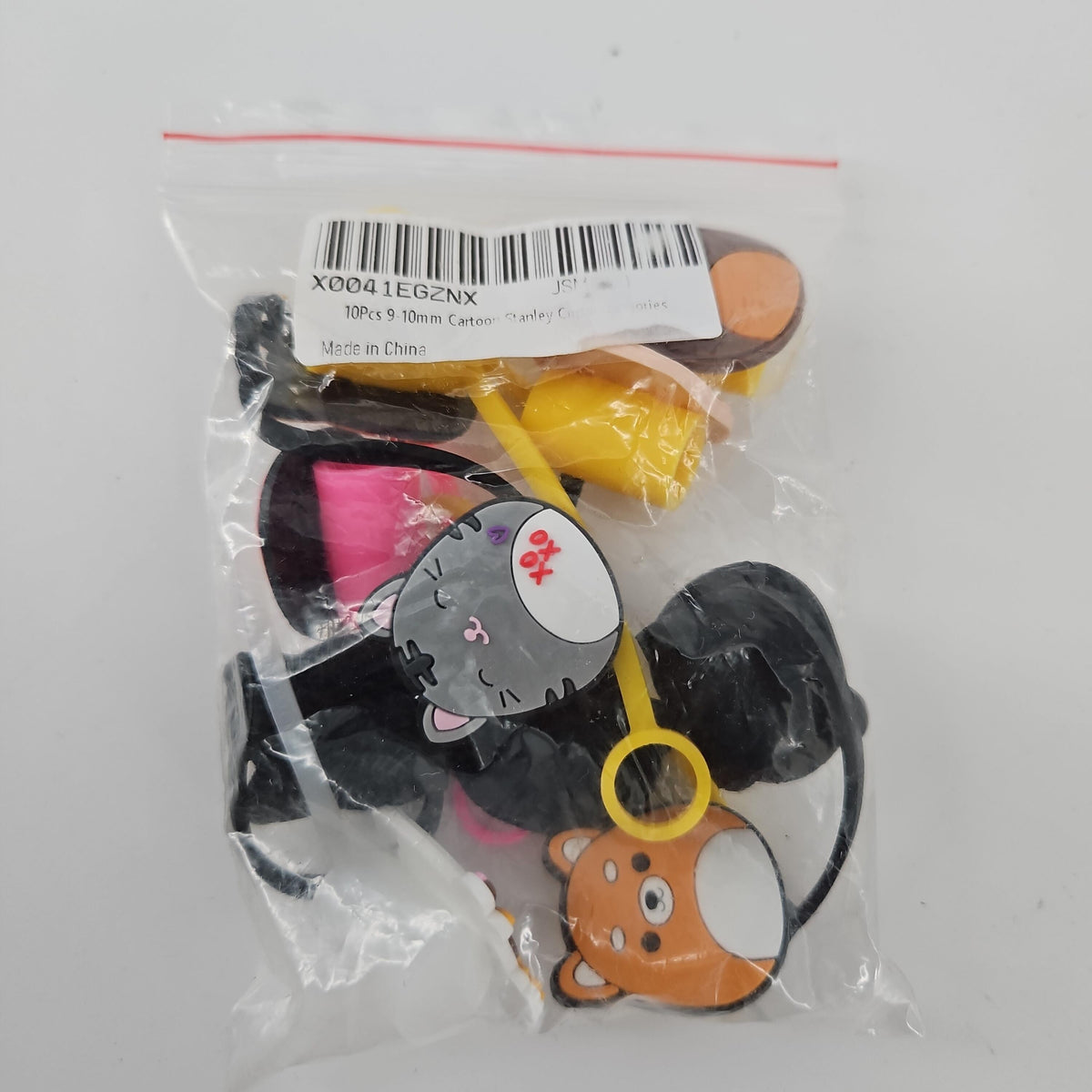 10-Piece Cartoon Straw Covers for 9–10 mm Straws