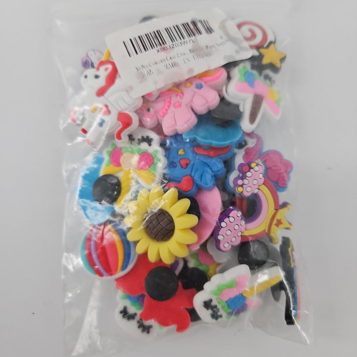 30-Piece Unicorn Clog Shoe Charms