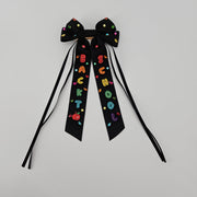 Boderier Back to School Beaded Hair Bow Barrette
