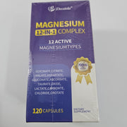 Best By 10/2027 Decatela Magnesium 12-in-1 Complex, 700 mg, 120 Capsules