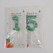 Green Soccer Birthday Number Candles, 1 and 5 (LZ-ZQLZ15)