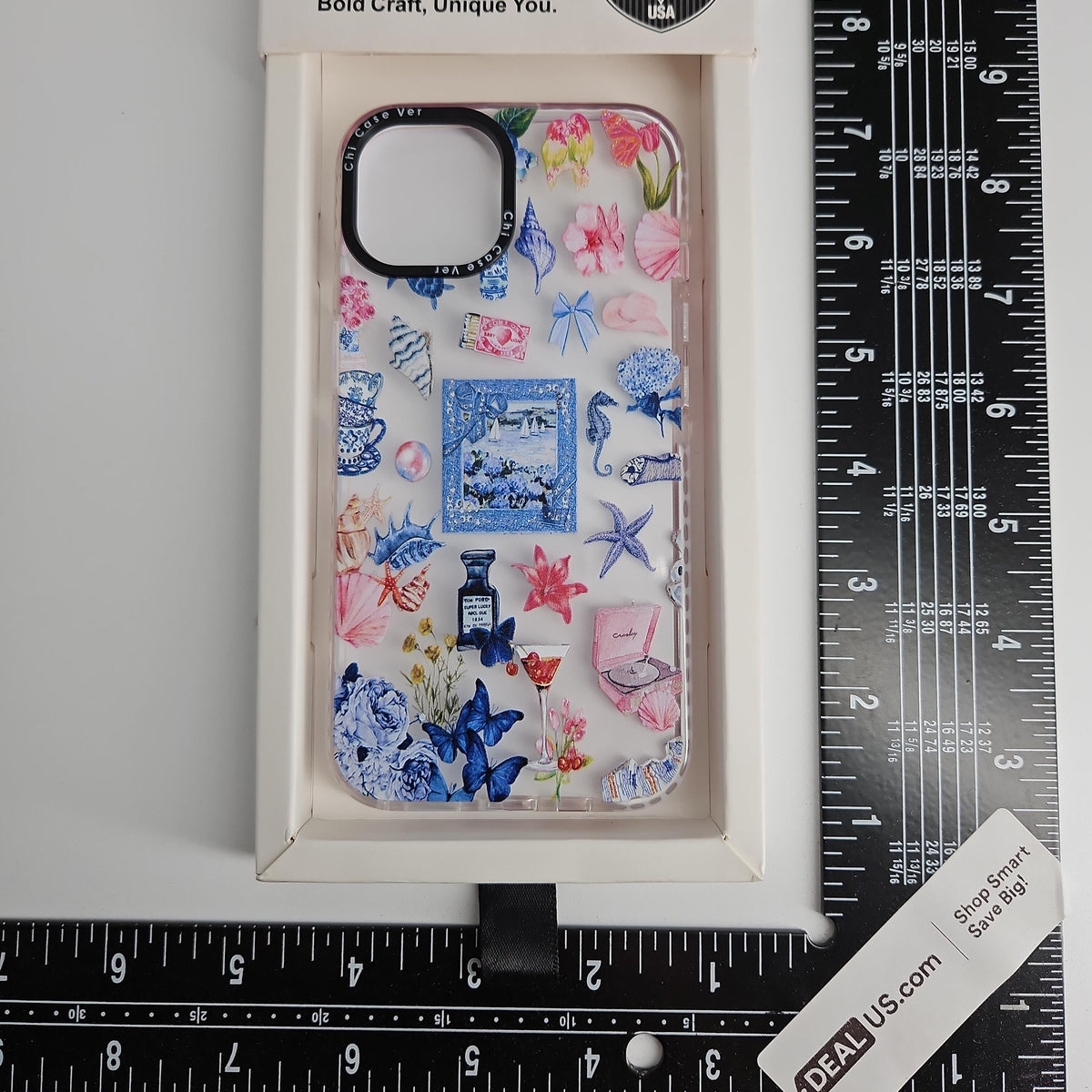 ChiCaseVer iPhone 13 Phone Case, Floral Coastal Print