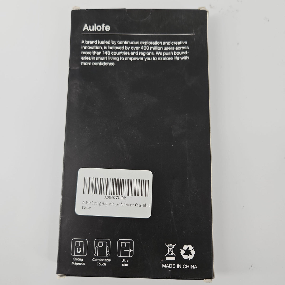 Aulofe Magnetic Phone Case for 16 Pro Max (6.9 in), Black