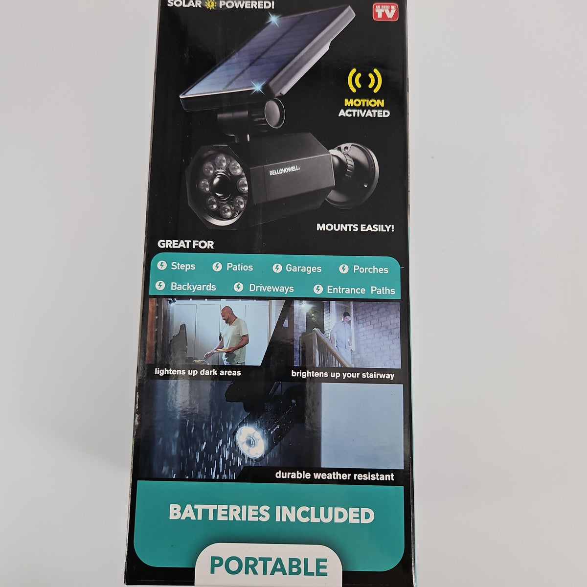 Bell+Howell Bionic Spotlight Solar Motion Lights, 2-Pack