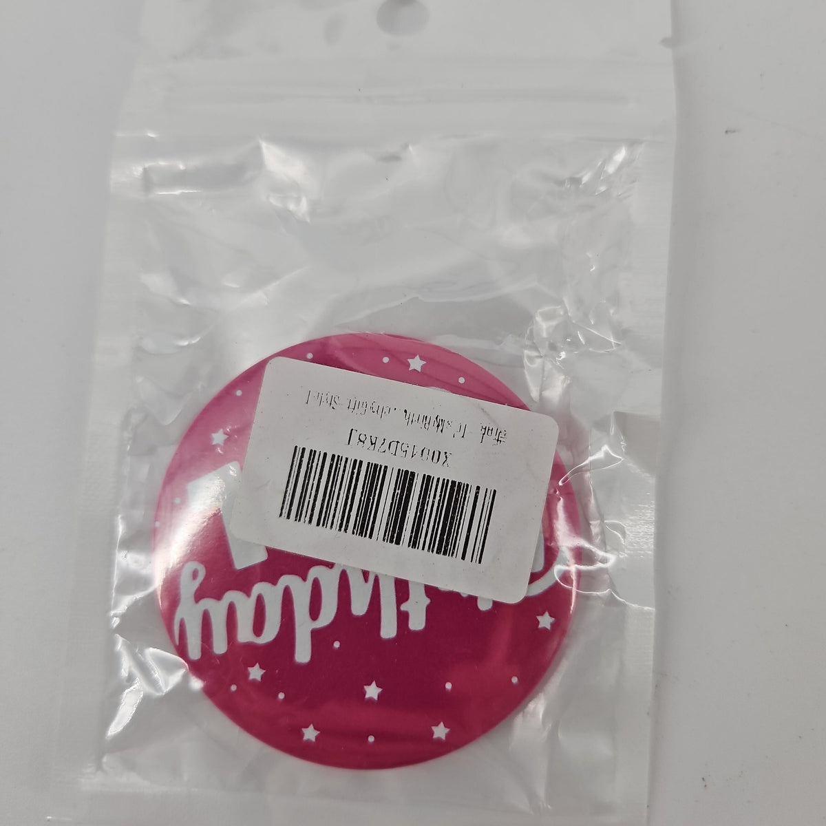 Happy Birthday Sister Button Pin Party Badge