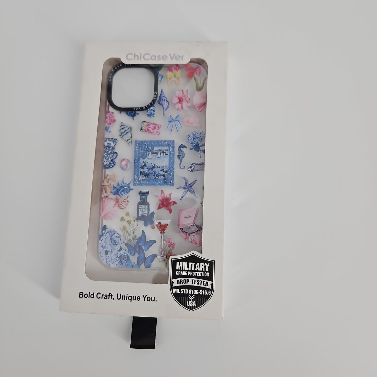 ChiCaseVer iPhone 13 Phone Case, Floral Coastal Print