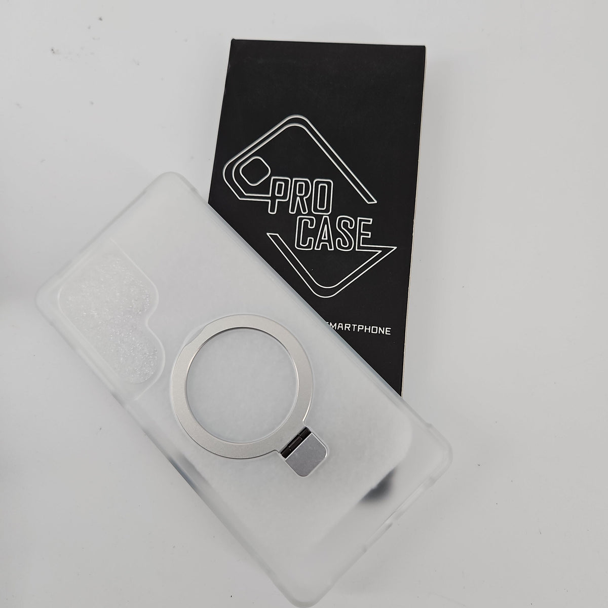 [Like New] Hocase Galaxy S25 Ultra White Protective Case with Ring Stand