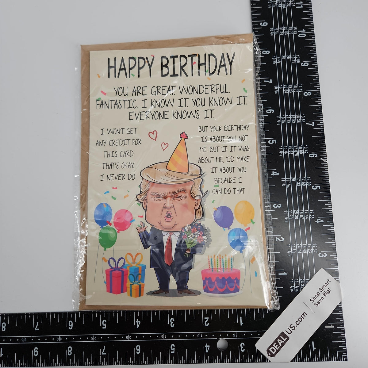 Funny Birthday Greeting Card with Humorous Caricature