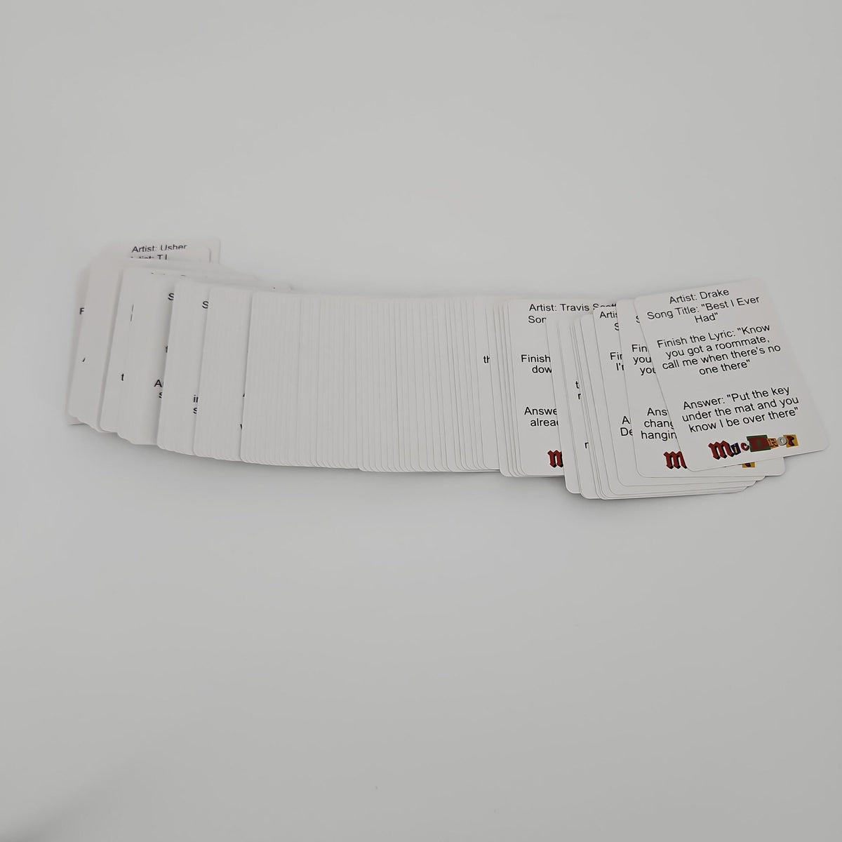 Mic Drop 2000s Hip Hop & R&B Edition Lyric Trivia Card Game
