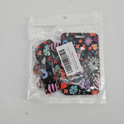 Colorful Plant Flowers ID Badge Holder