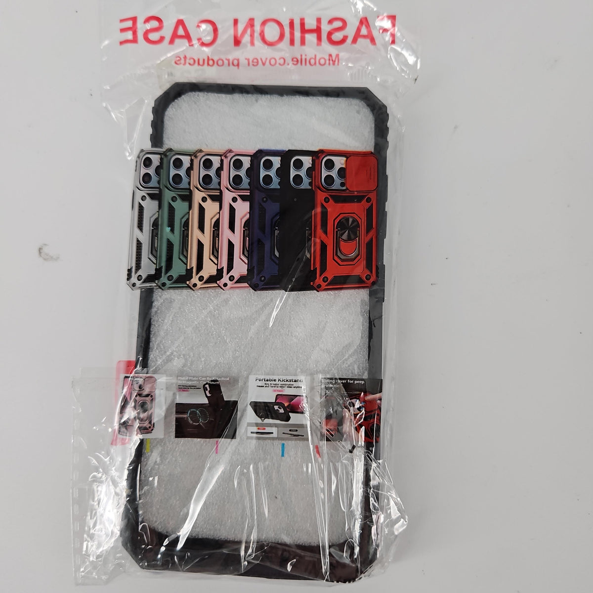 Samsung Galaxy S24 Shockproof Case with Kickstand, Black