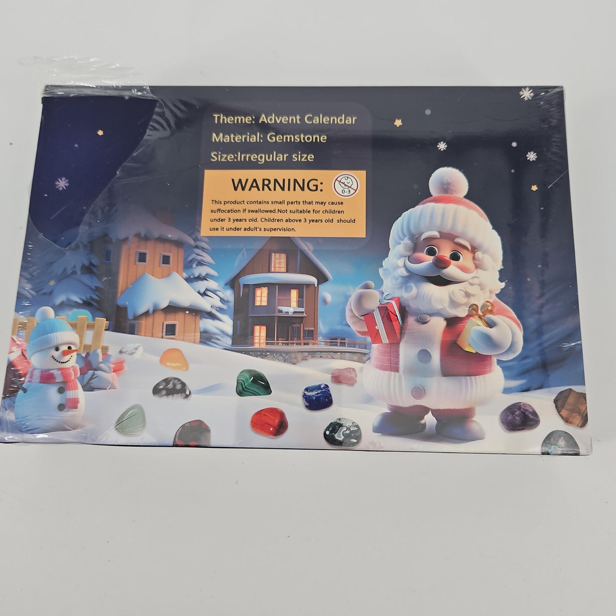 Gemstone Christmas Advent Calendar, 24 Pack