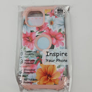 PIXIU Floral Pattern Case for iPhone 15 (6.1-Inch)
