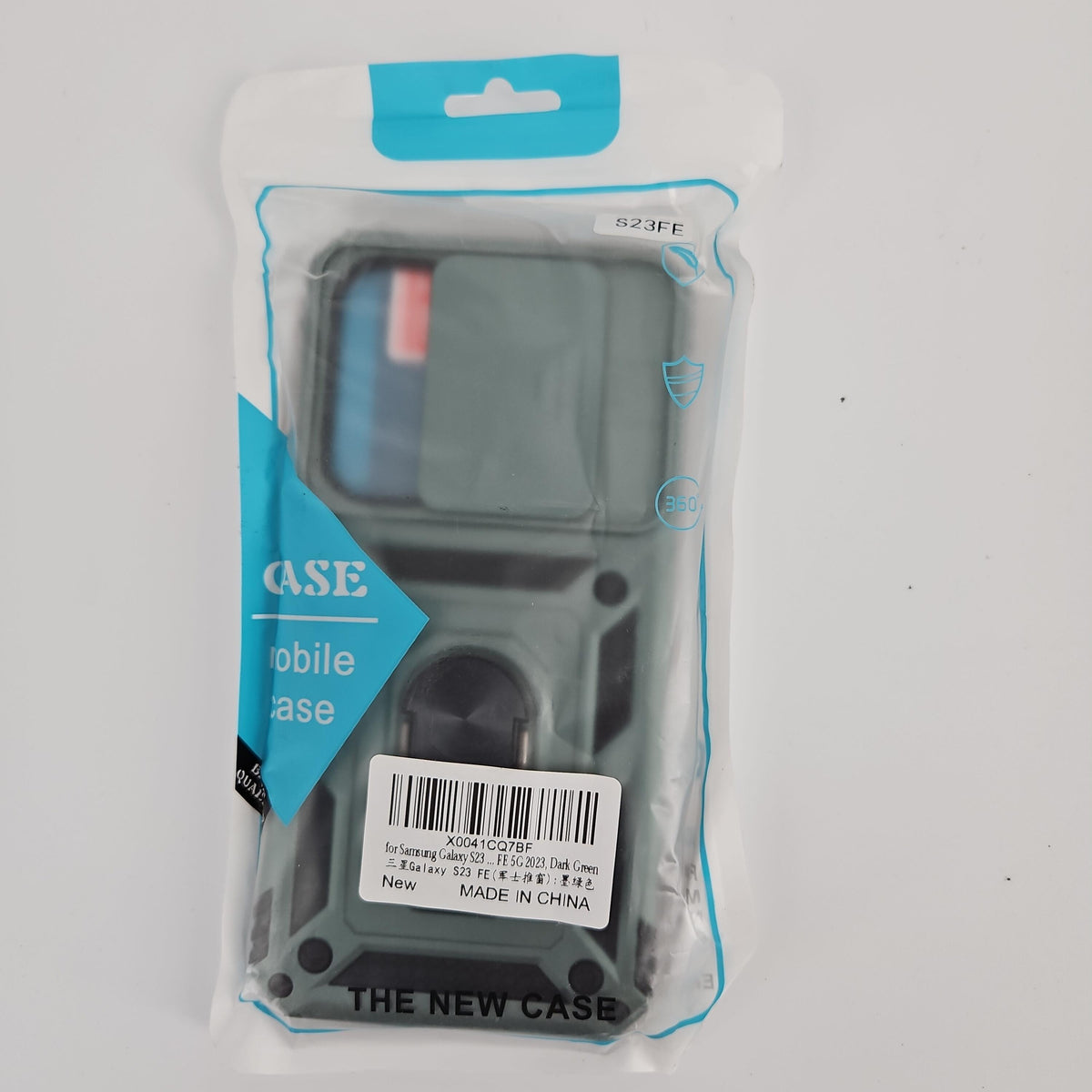 Samsung Galaxy S23 FE 5G Case with Ring Holder & Sliding Camera Cover