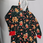 AI'MOURI Hooded One-Piece Pajamas, Size M