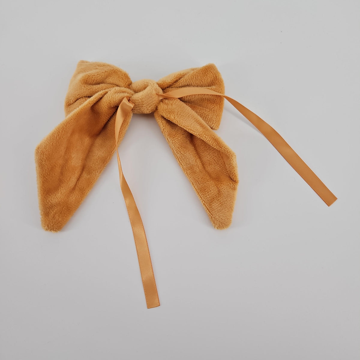 AIMUDI Khaki Velvet Ribbon Bows, 5 × 6 in, 12-Piece Set