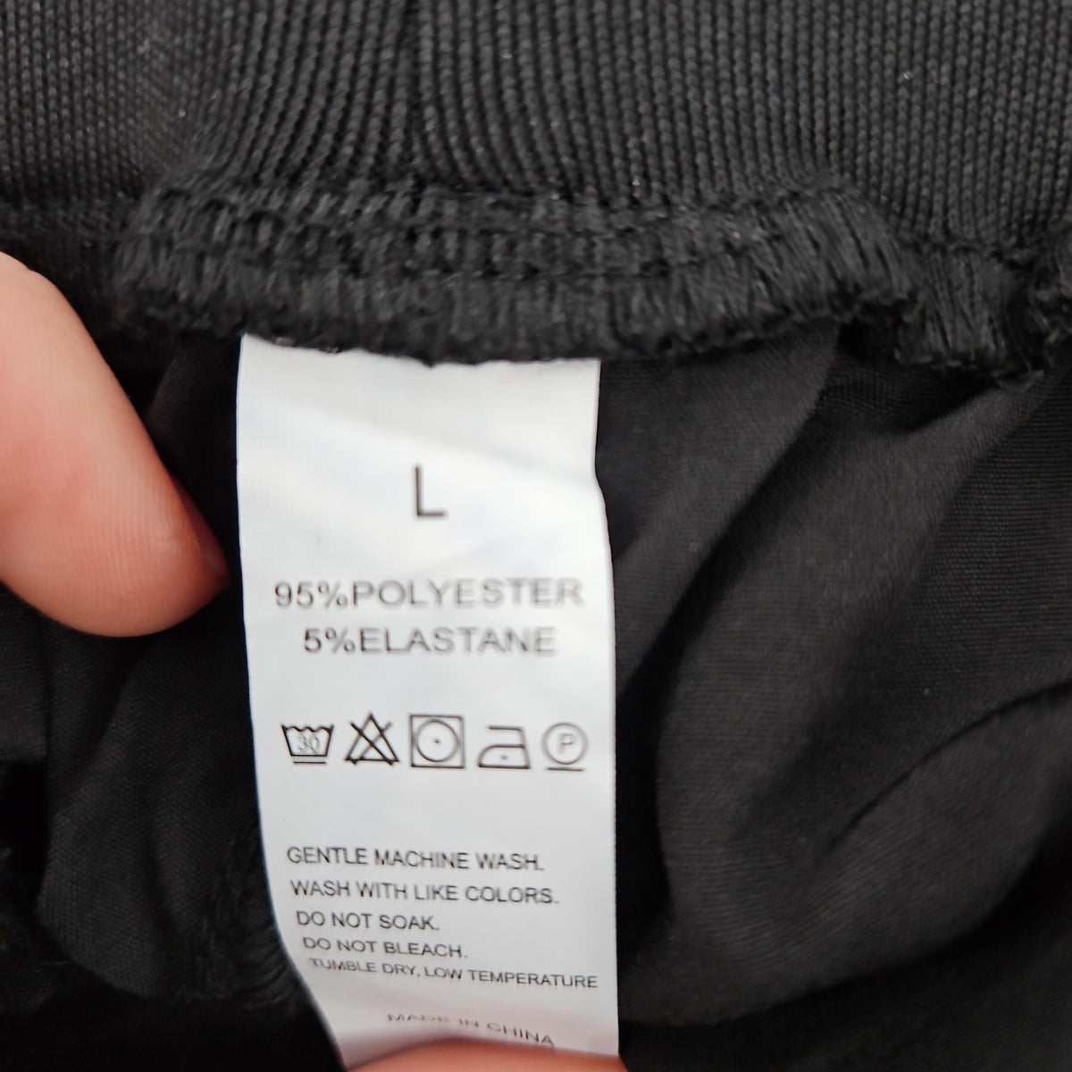 Women's Cargo Hiking Joggers, Size L, Black