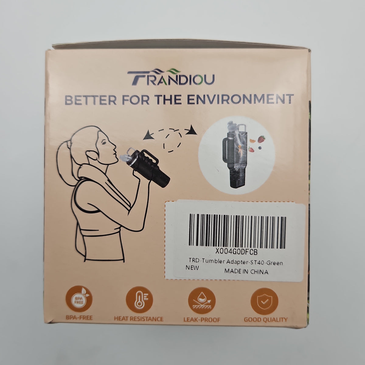 TRANDIOU Green Tumbler Adapter for Stanley 40oz & 64oz