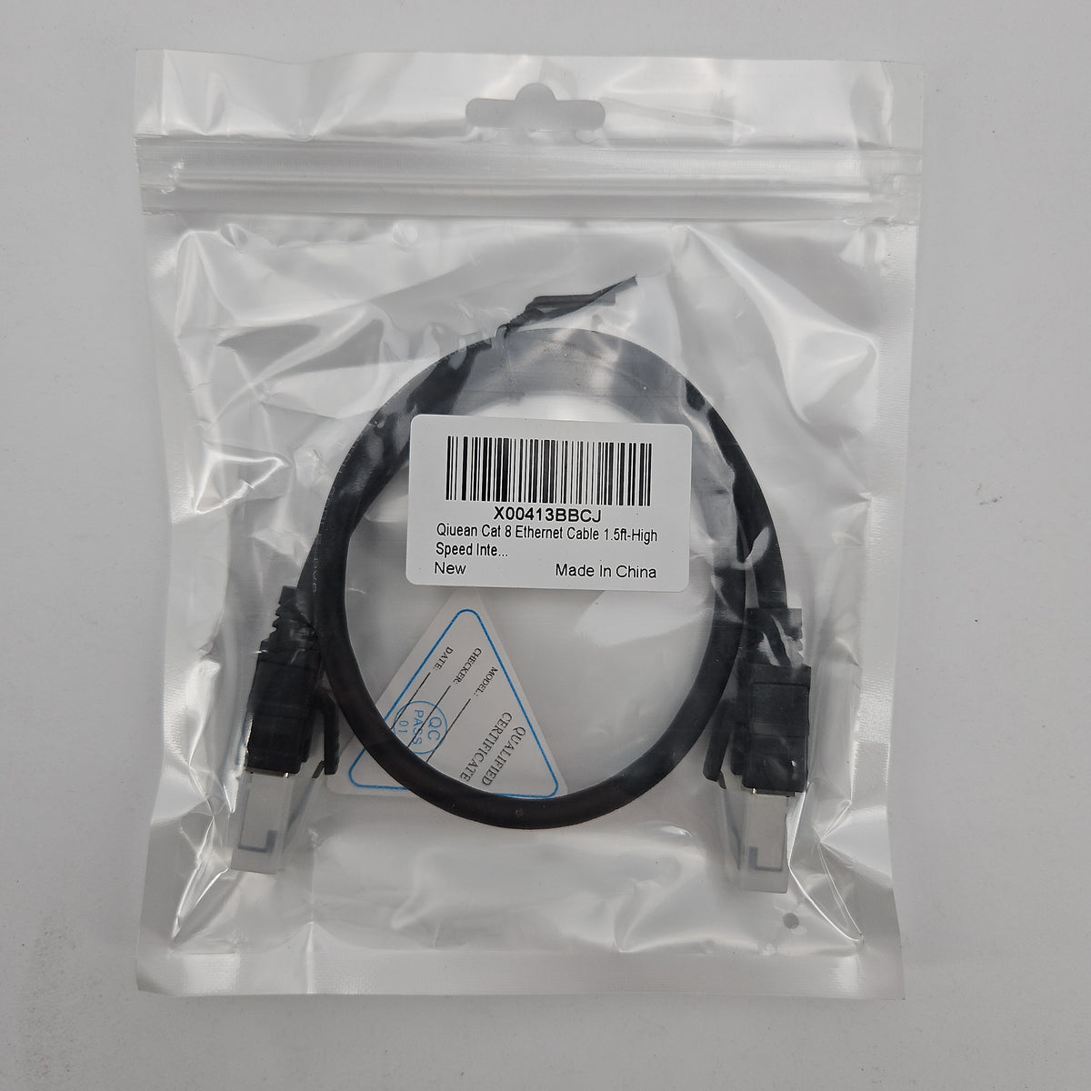 Qiuean Cat 8 Ethernet Cable 1.5 ft High Speed