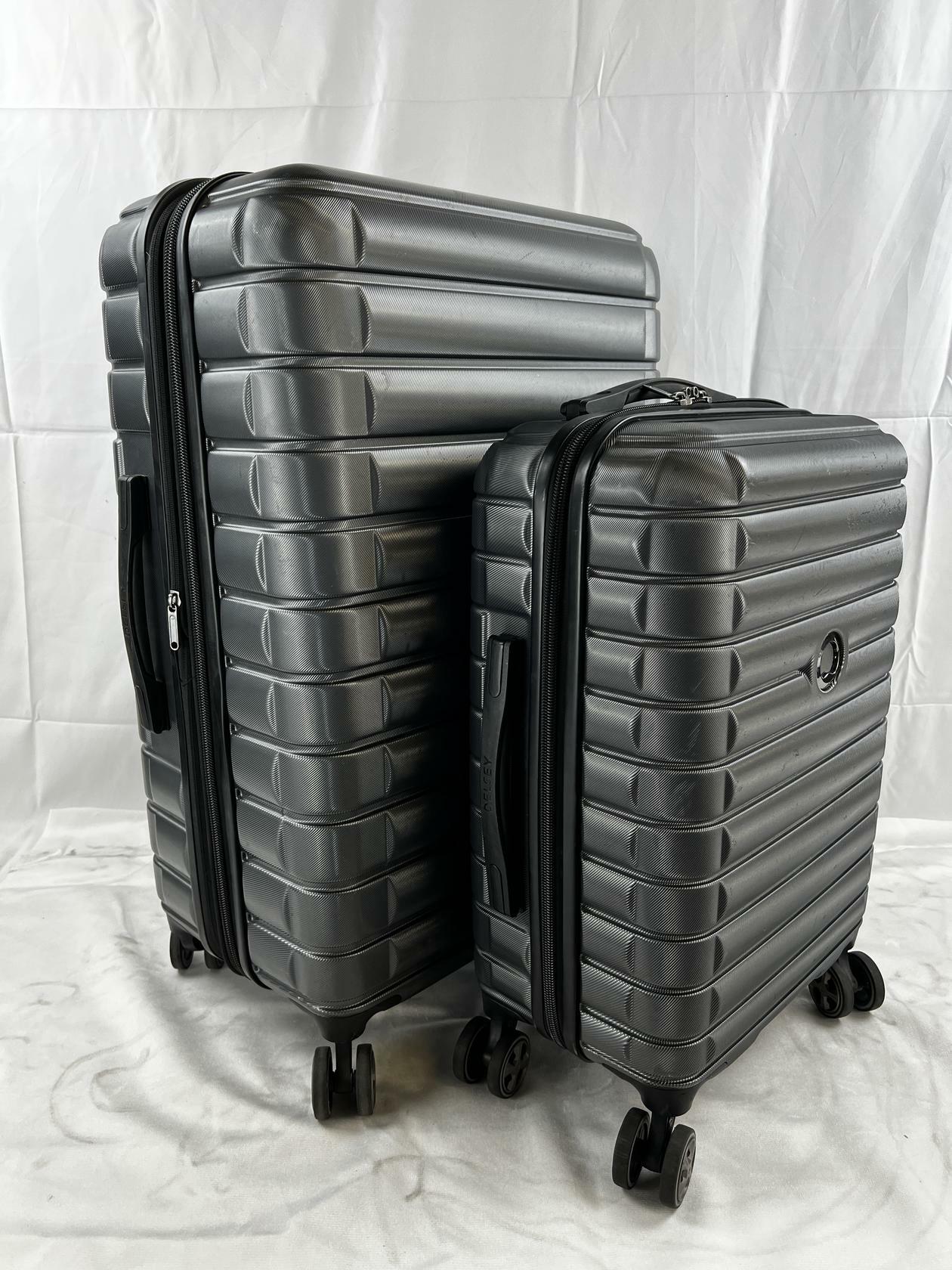 [Very_good] Delsey Paris 2-Piece Hardside Spinner Luggage Set Graphite/Black