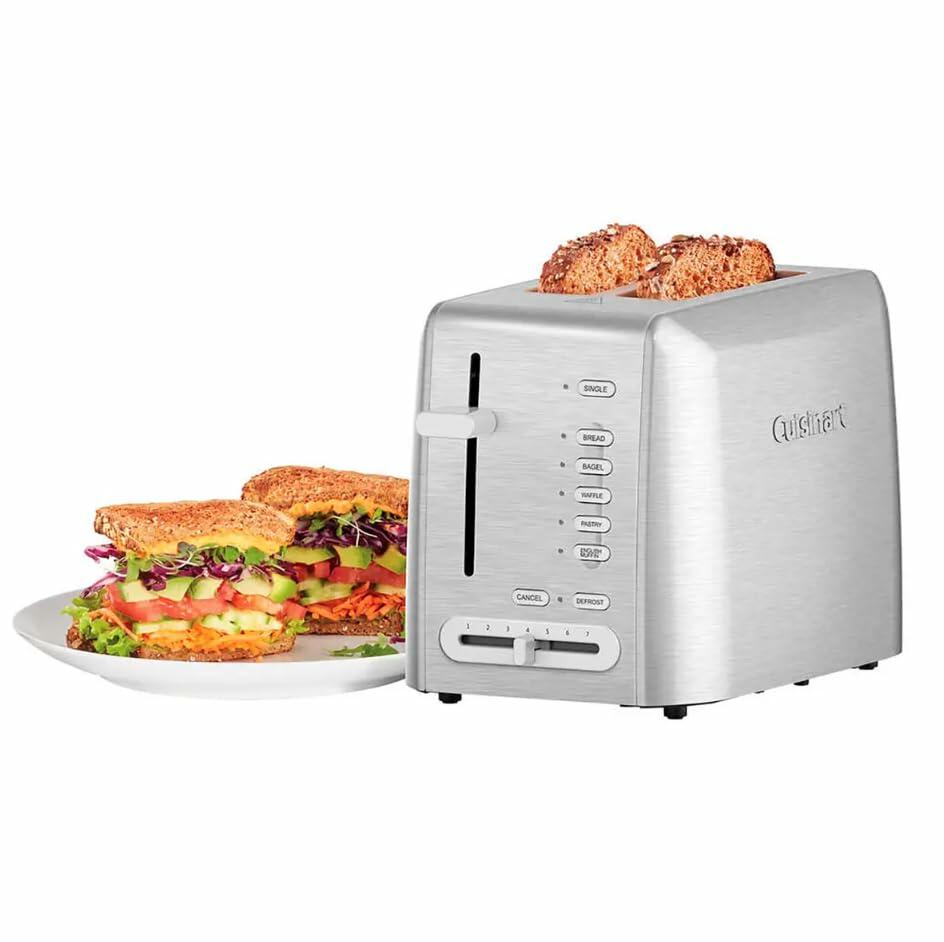 [Like_new] Cuisinart 2-Slice Custom Select Metal Toaster RBT-1200PC