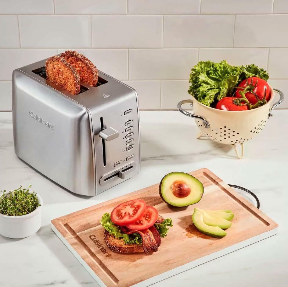 [Like_new] Cuisinart 2-Slice Custom Select Metal Toaster RBT-1200PC