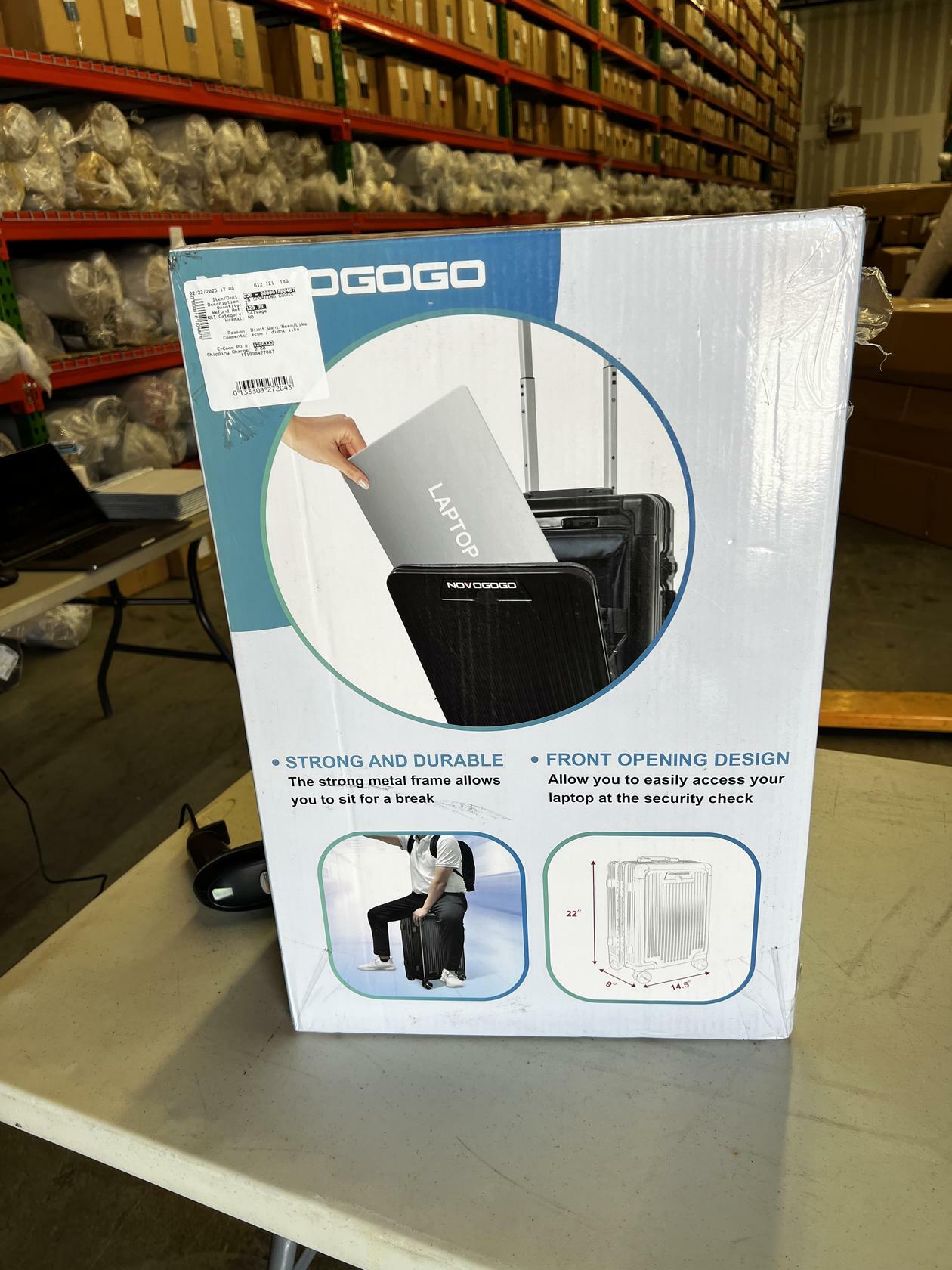 Novogogo Carry-on Luggage New Black - Like New