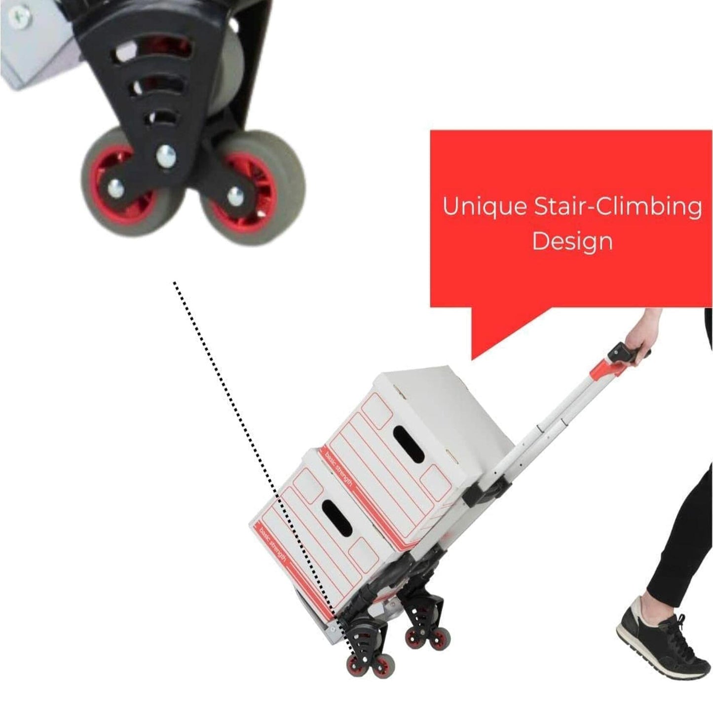 [Very_good] Magna Cart Plus Stair Climbing 6-Wheel Folding Aluminum Hand Truck Dolly Cart