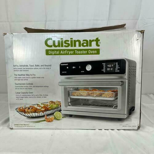 [Salvage] Cuisinart CTOA-130PC3 Digital Model Airfryer Toaster Oven - Silver